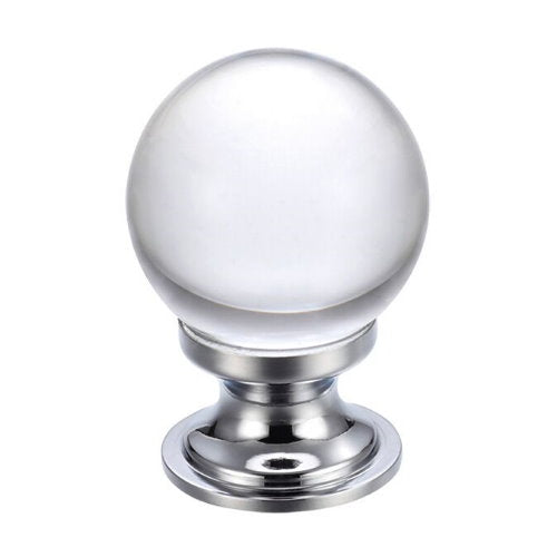 Fulton and Bray Plain Glass Ball Cabinet Knob