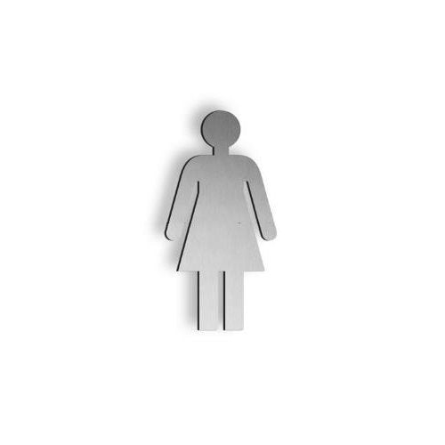 JNF Stainless Steel 250mm high Female pictogram symbol