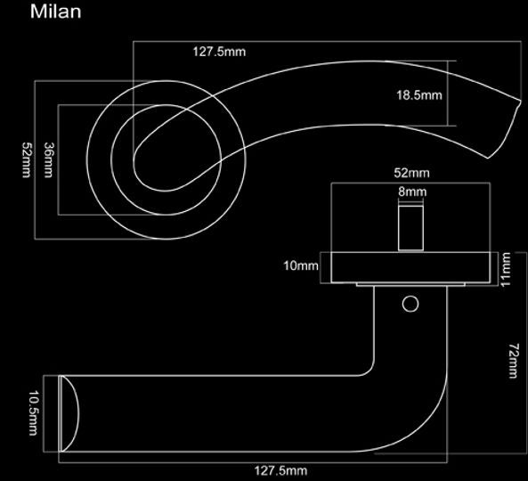 Fortessa Milan Lever on Rose