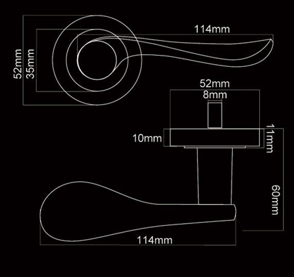 Fortessa Wave Lever on Rose