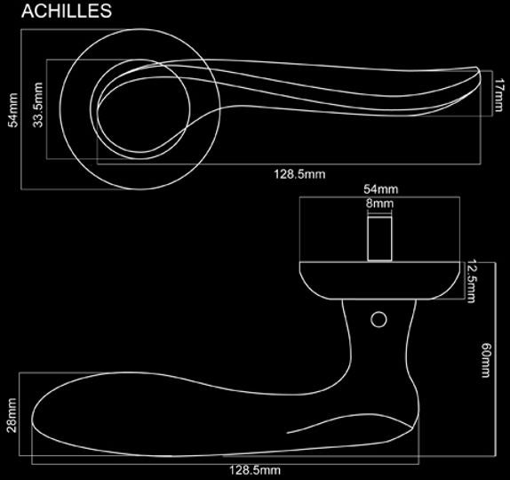 Fortessa Achilles Lever on Rose