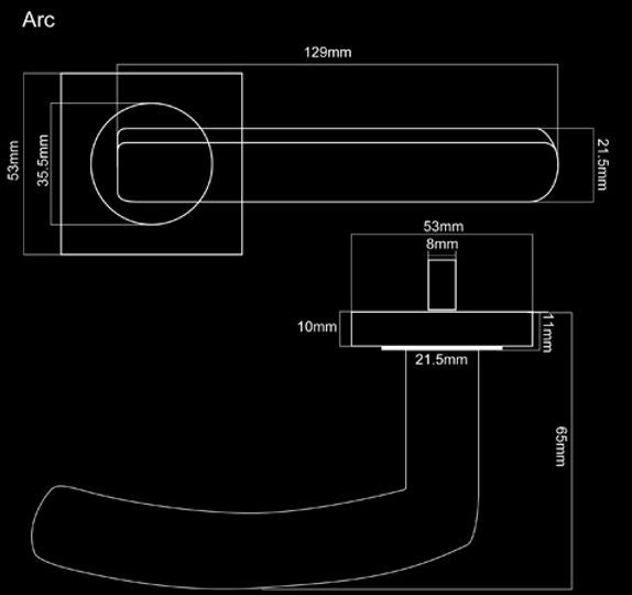 Fortessa Arc Lever on Rose