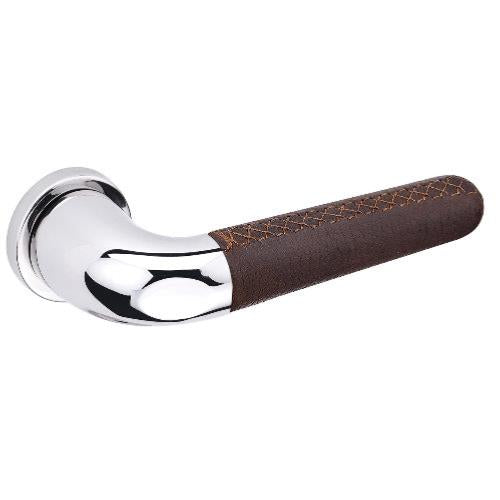 JNF DRIVE II brown natural leather lever handle