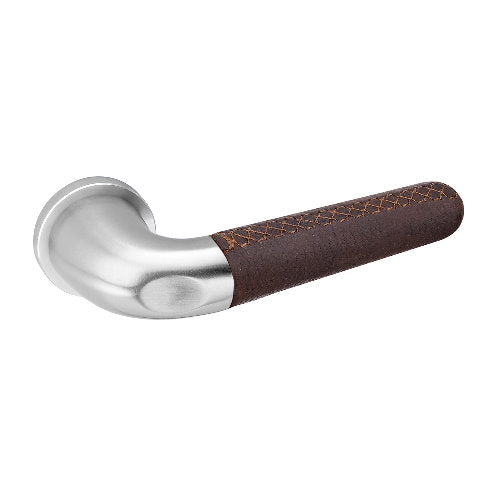 JNF DRIVE II brown natural leather lever handle