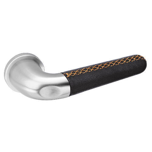 JNF DRIVE IV black natural leather lever handle