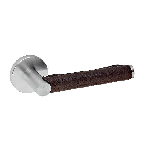 JNF Serie Skin SRI natural leather lever handle