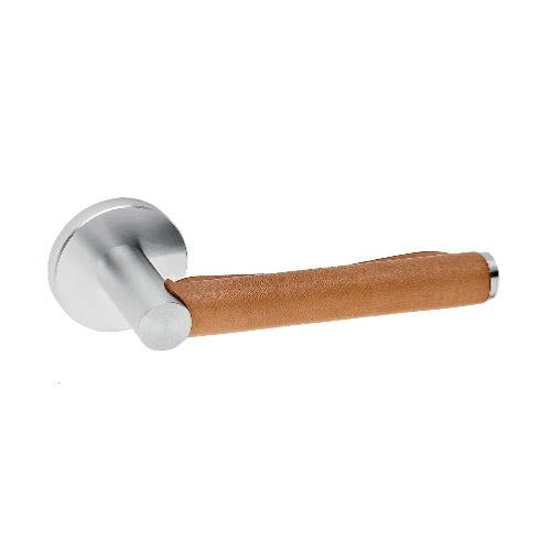 JNF Serie Skin SRI natural leather lever handle