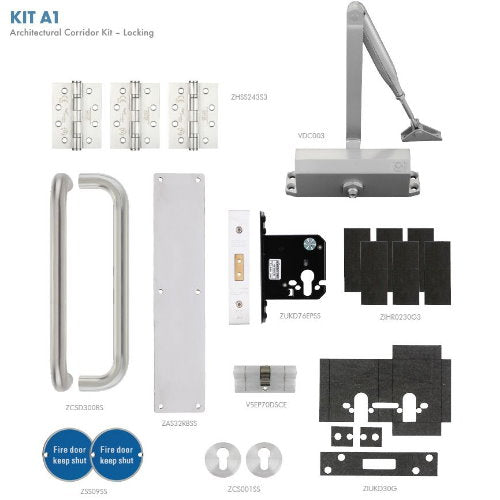 Zoo Hardware Locking Corridor Fire Door Pack