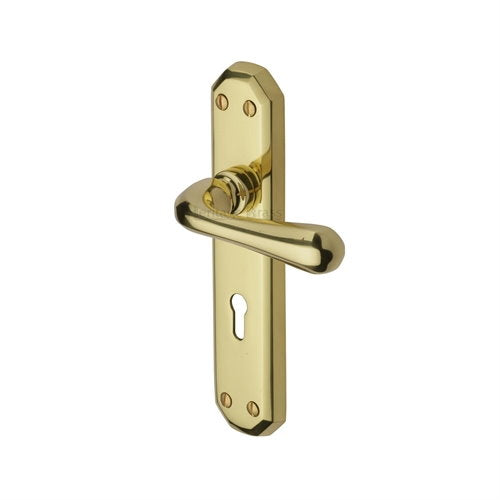 M.Marcus Heritage Brass Charlbury Lever Handle on Plate