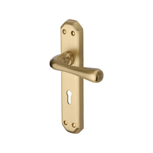 M.Marcus Heritage Brass Charlbury Lever Handle on Plate