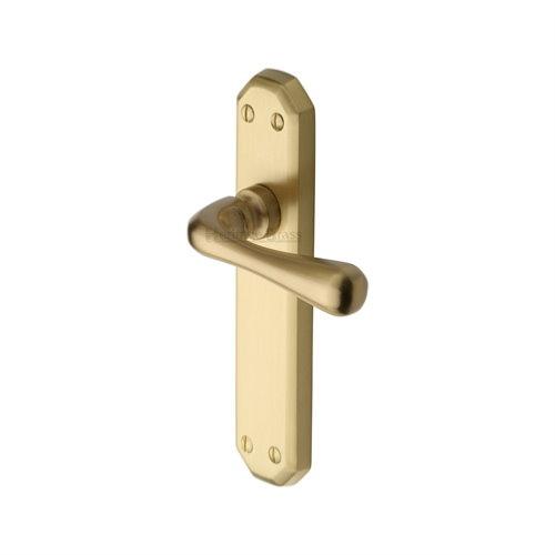 M.Marcus Heritage Brass Charlbury Lever Handle on Plate