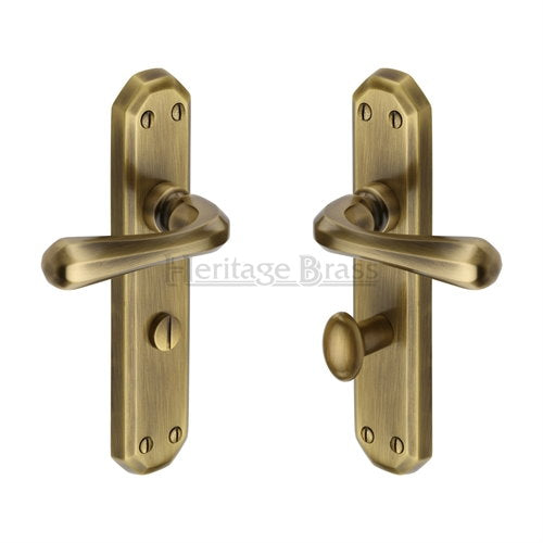 M.Marcus Heritage Brass Charlbury Lever Handle on Plate