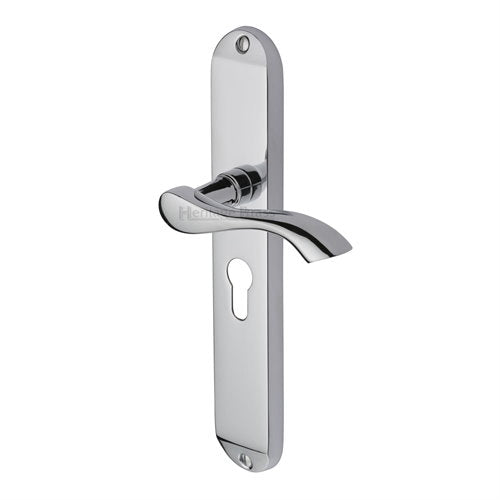 M.Marcus Heritage Brass Algarve Lever Handle on Long Plate