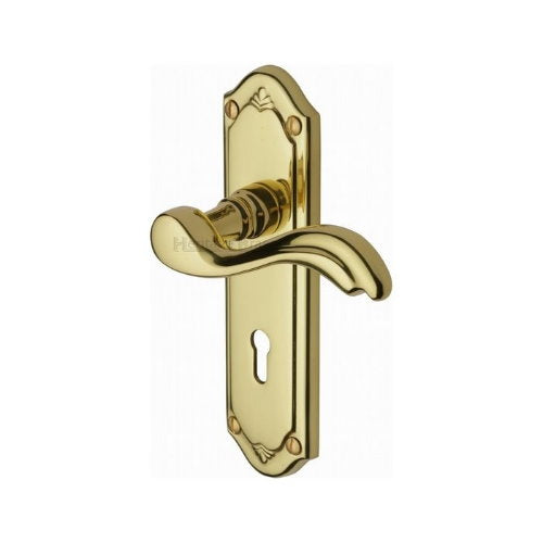 M.Marcus Heritage Brass Lisboa Lever Handle on Plate