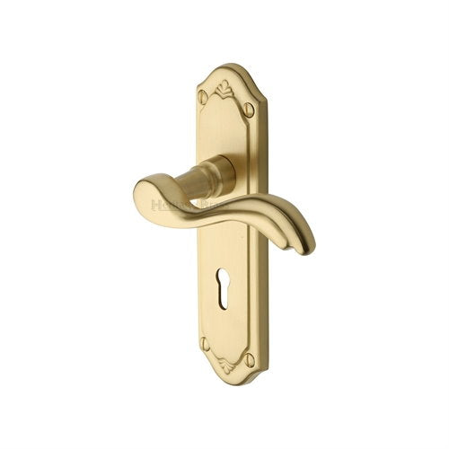 M.Marcus Heritage Brass Lisboa Lever Handle on Plate