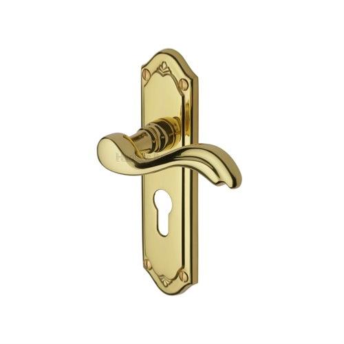 M.Marcus Heritage Brass Lisboa Lever Handle on Plate