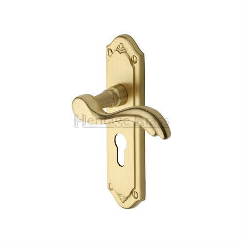 M.Marcus Heritage Brass Lisboa Lever Handle on Plate