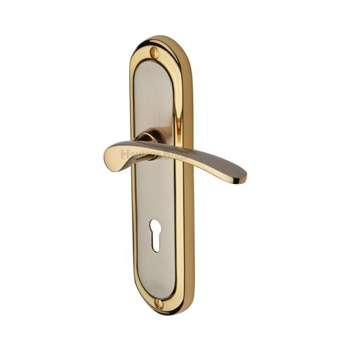 M.Marcus Heritage Brass Ambassador Lever Handle on Plate