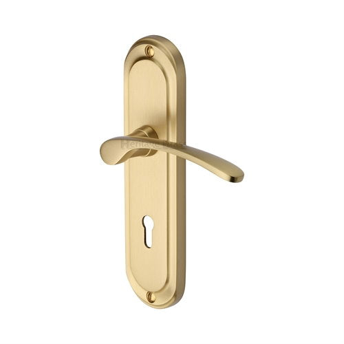 M.Marcus Heritage Brass Ambassador Lever Handle on Plate