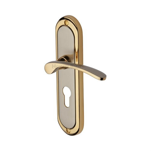 M.Marcus Heritage Brass Ambassador Lever Handle on Plate