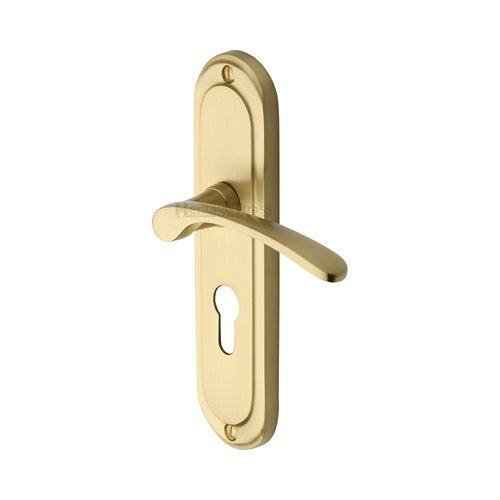 M.Marcus Heritage Brass Ambassador Lever Handle on Plate