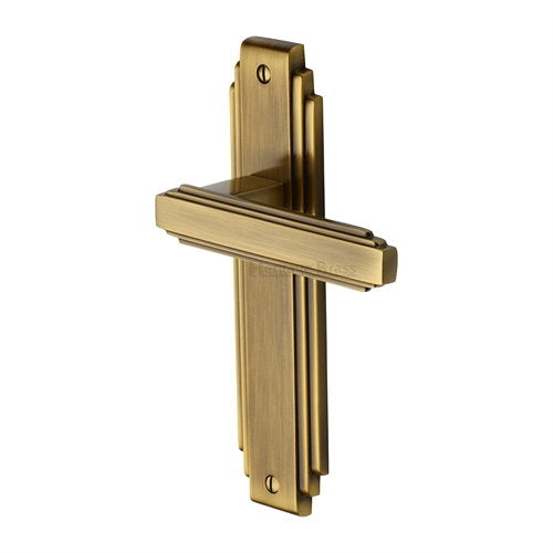 M.Marcus Heritage Brass Astroria Lever Handle on Plate