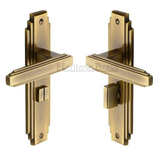 M.Marcus Heritage Brass Astroria Lever Handle on Plate