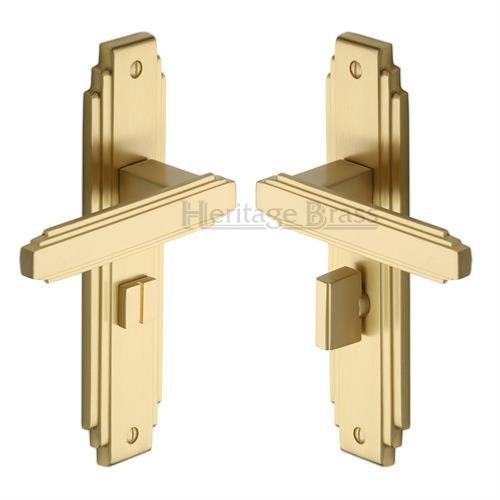 M.Marcus Heritage Brass Astroria Lever Handle on Plate