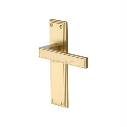 M.Marcus Heritage Brass Atlantis Lever Handle on Plate