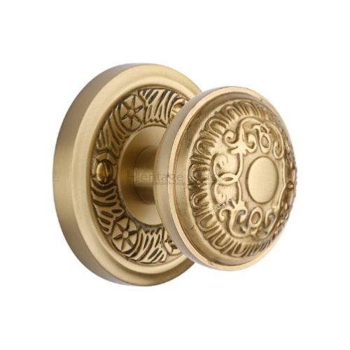 M.Marcus Heritage Brass Aydon Mortice Knob Set