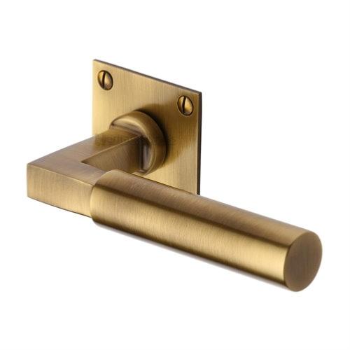 M.Marcus Heritage Brass Bauhaus Low Profile Lever Handle Set