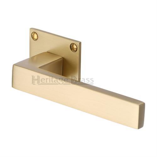 M.Marcus Heritage Brass Delta Low Profile Lever Handle Set