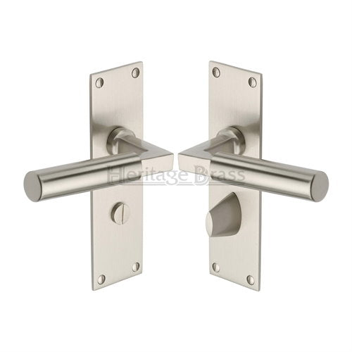 M.Marcus Heritage Brass Bauhaus Low Profile Lever Handle on Plate