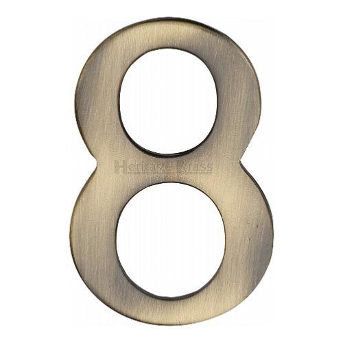 M.Marcus Heritage Brass C1568 Self-Adhesive Number 8