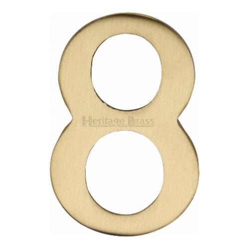 M.Marcus Heritage Brass C1568 Self-Adhesive Number 8