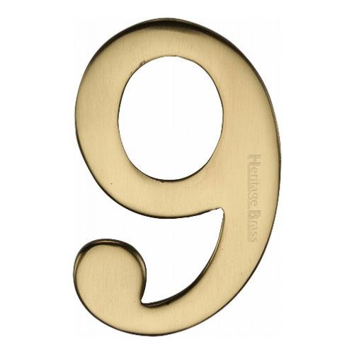 M.Marcus Heritage Brass C1568 Self-Adhesive Number 9