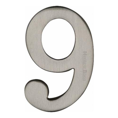 M.Marcus Heritage Brass C1568 Self-Adhesive Number 9