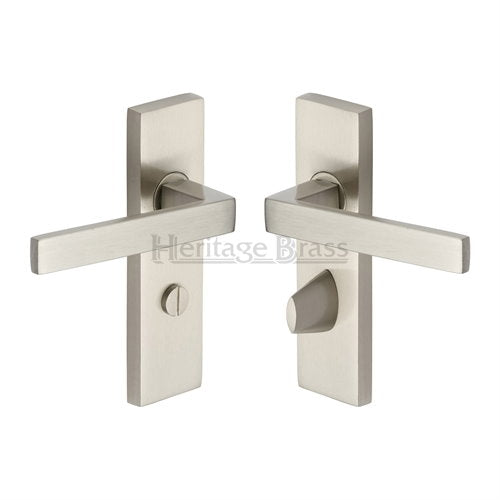 M.Marcus Heritage Brass Delta Lever Handle on Plate