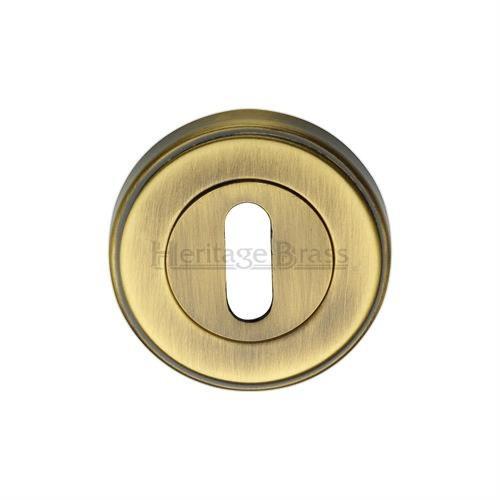 M.Marcus Heritage Brass ERD7000 Lever Key Escutcheon