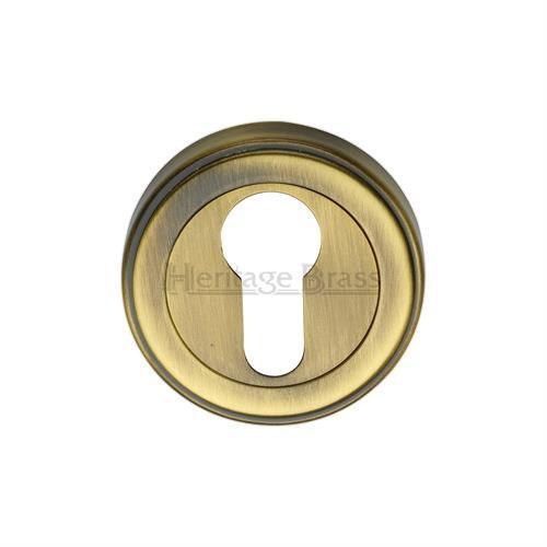 M.Marcus Heritage Brass ERD7020 Euro Profile Escutcheon