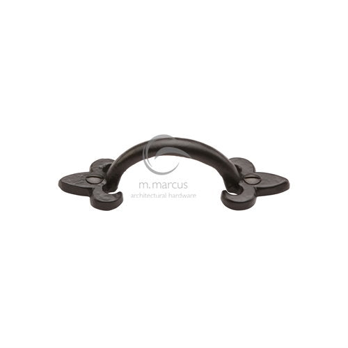 M.Marcus Black Iron Rustic FB1092 Fleur-de-Lys Cabinet Pull Handle