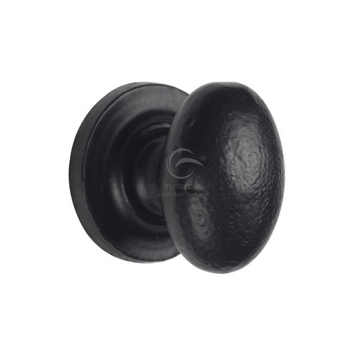 M.Marcus Black Iron Rustic FB179 Oval Cabinet Knob