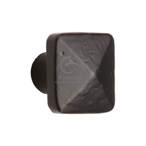 M.Marcus Black Iron Rustic FB390 Pyramid Cabinet Knob