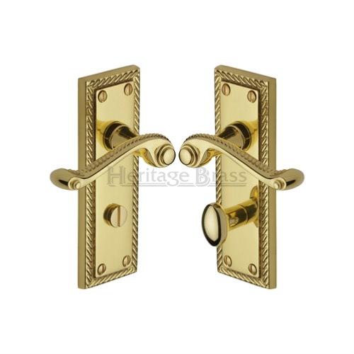 M.Marcus Heritage Brass Georgian Lever Handle on Plate