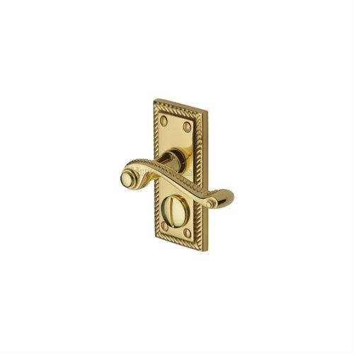 M.Marcus Heritage Brass Georgian Lever Handle on Short Plate