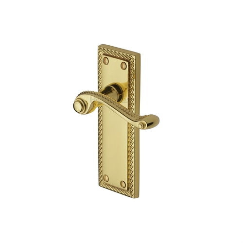 M.Marcus Heritage Brass Georgian Lever Handle on Plate