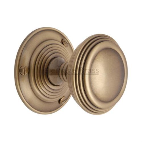 M.Marcus Heritage Brass Goodrich Mortice Knob Set