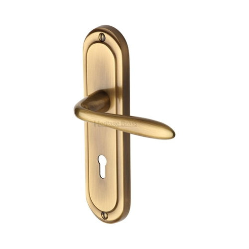 M.Marcus Heritage Brass Henley Lever Handle on Plate