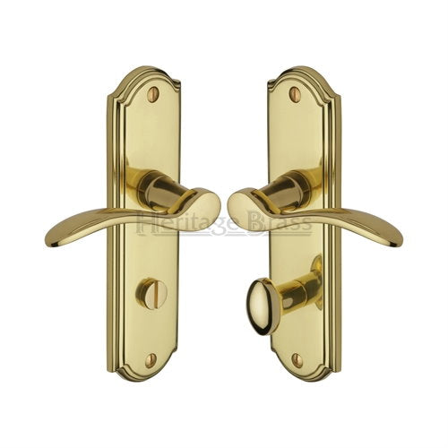 M.Marcus Heritage Brass Howard Lever Handle on Plate