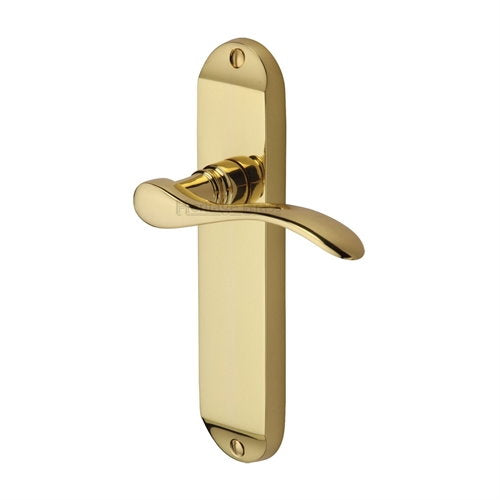 M.Marcus Heritage Brass Maya Lever Handle on Plate